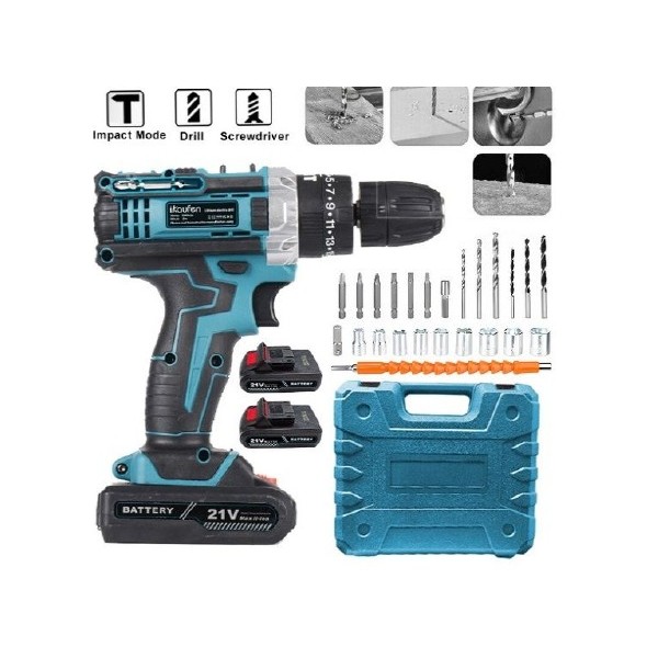 Drel 128v Legenda 2x lion battery 3 function 8013
